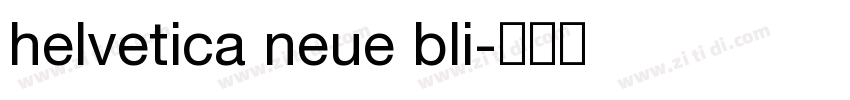 helvetica neue bli字体转换